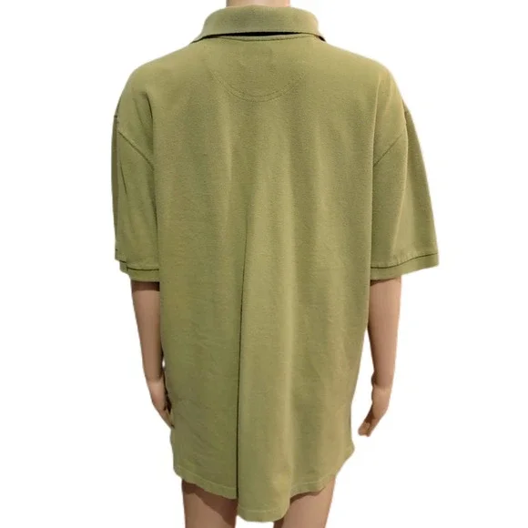 Guess 90s Vintage Polo Kiwi Green Large - Picture 4 of 5